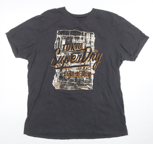 Mens UK Size XL Superdry Black  T-Shirt