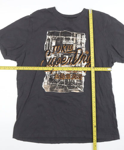 Mens UK Size XL Superdry Black  T-Shirt