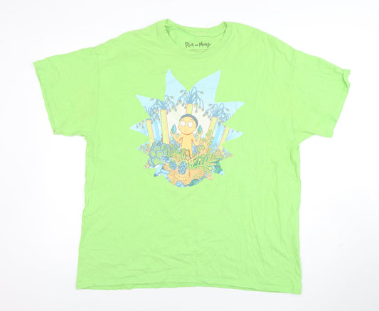 Mens UK Size XL Lootcrate Green  T-Shirt