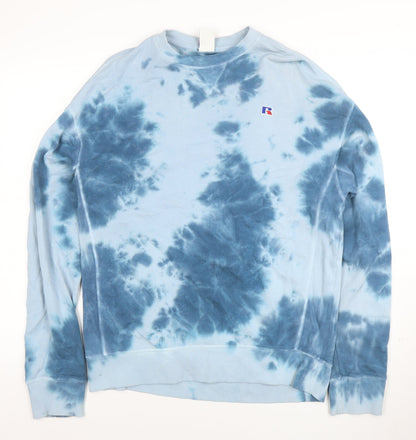 Mens UK Size M Russell Athletic Blue Pullover Sweatshirt