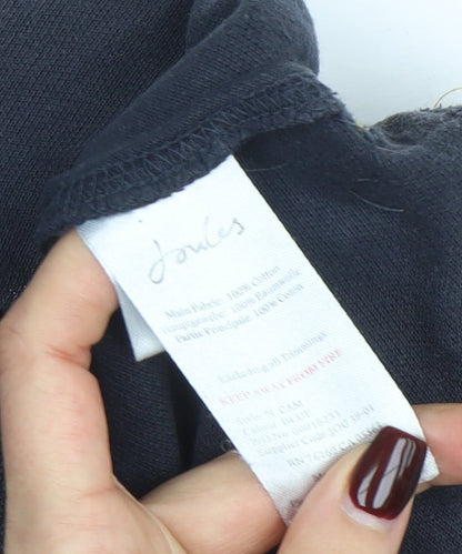 Joules Men’s Black Long Sleeve Polo Shirt S Classic Fit Cambridge Design