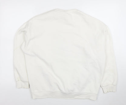 Mens UK Size XS 2Pac White Pullover Sweatshirt