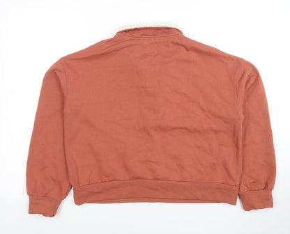 Womens UK Size 12 Bath & Body Works Brown Henley Sweatshirt