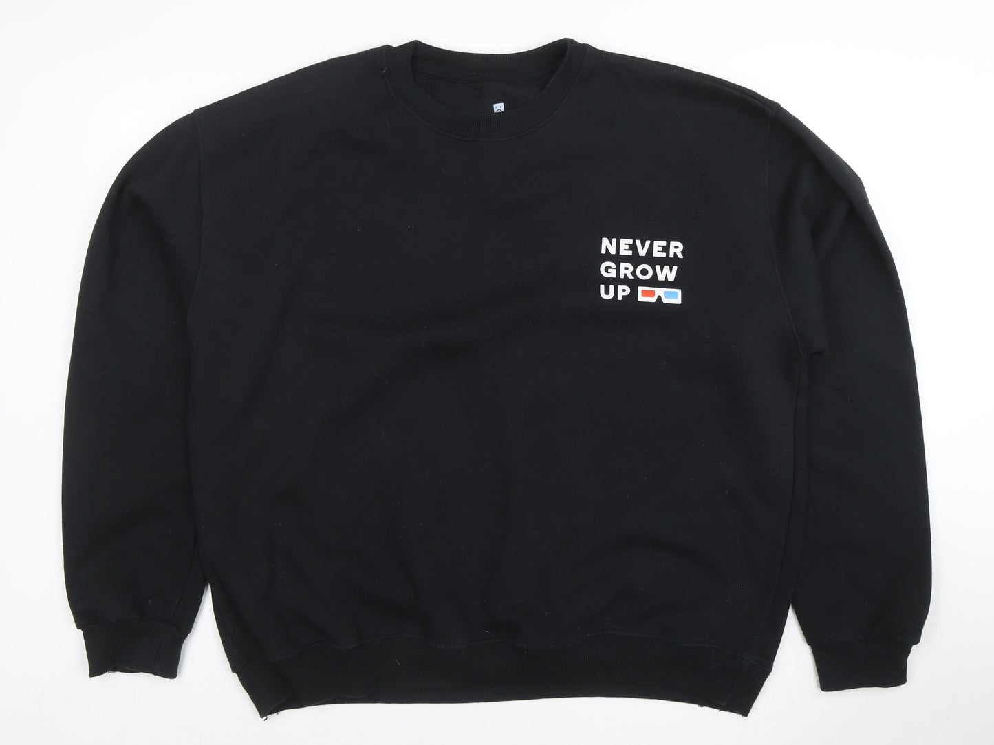 Mens UK Size 2XL LITTLE WHITE LIES Black Pullover Sweatshirt
