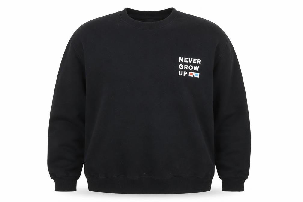 Mens UK Size 2XL LITTLE WHITE LIES Black Pullover Sweatshirt