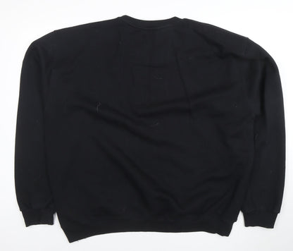Mens UK Size 2XL LITTLE WHITE LIES Black Pullover Sweatshirt