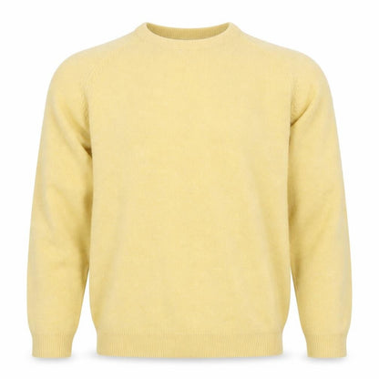 Cortefiel Men's Beige Lambswool V-Neck Jumper M