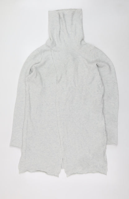 Womens UK Size M Sandwich Grey Cardigan Jumper