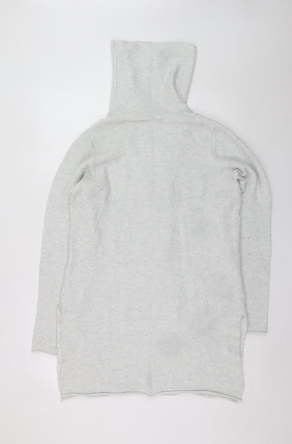 Womens UK Size M Sandwich Grey Cardigan Jumper
