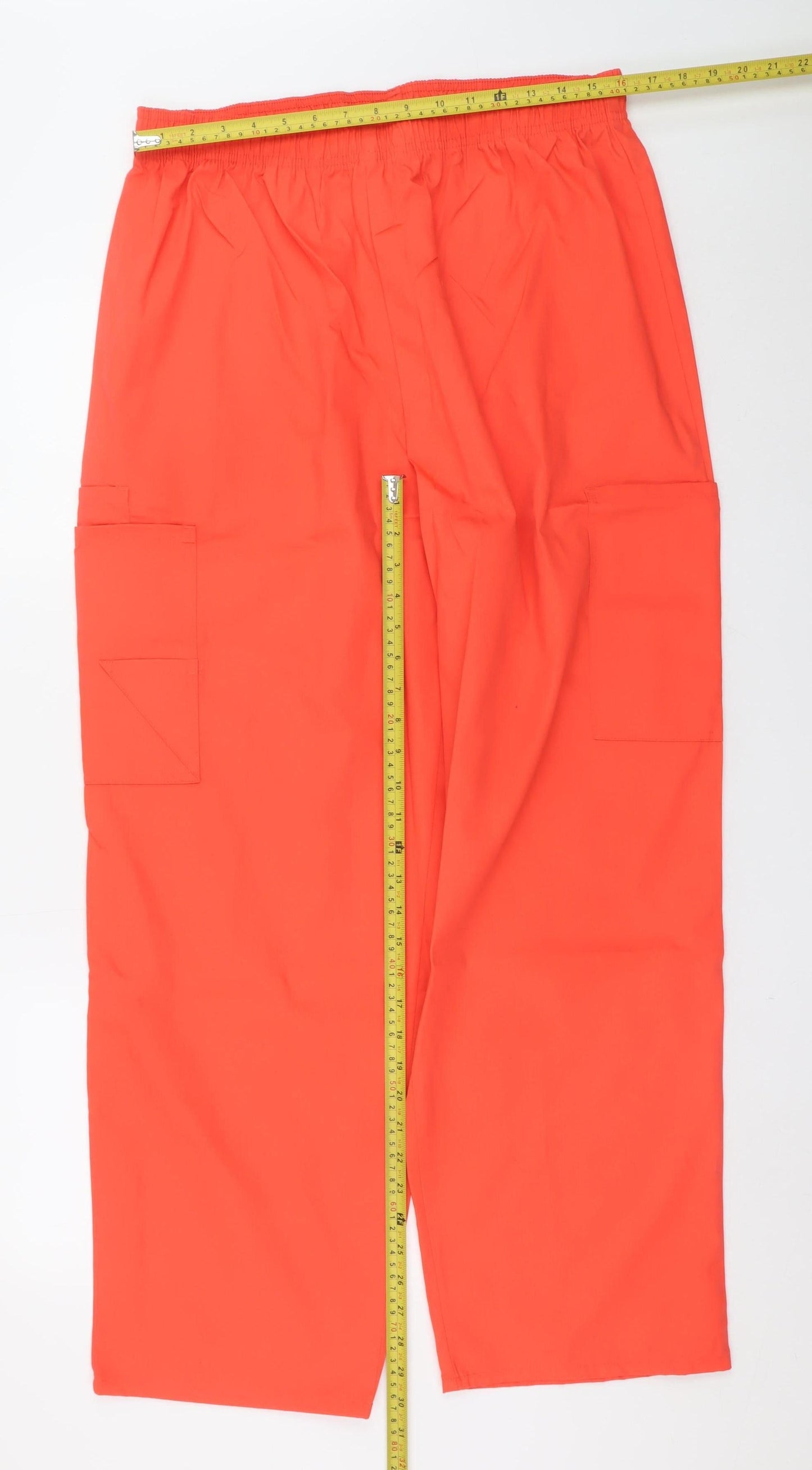 Mens UK Size XL Sivvan Regular Fit Cargo Orange Trousers