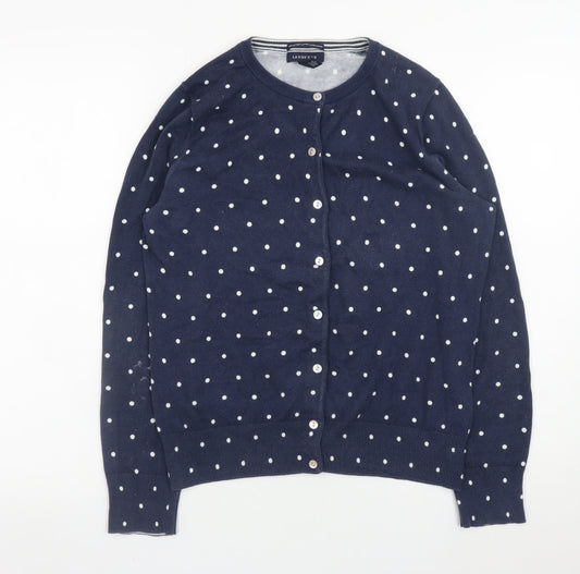 Womens UK Size S Lands’ End Blue Cardigan Jumper