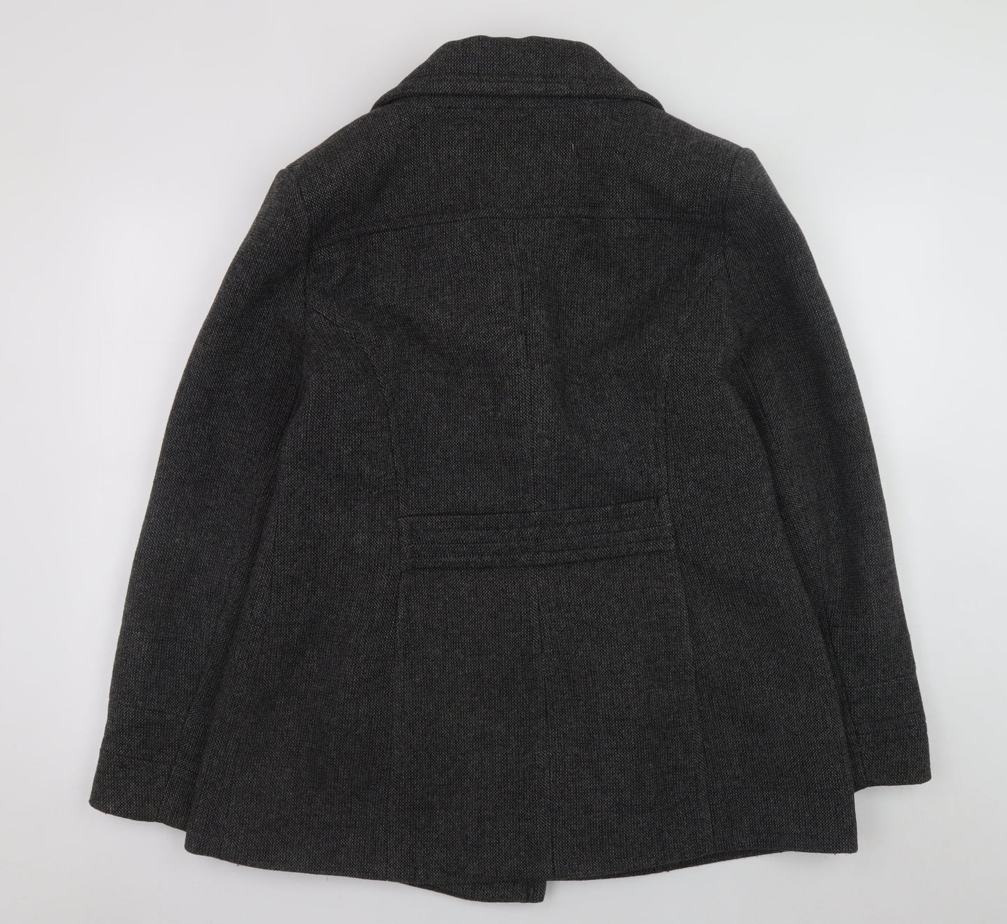 Womens UK Size 16 BHS Grey Pea Coat
