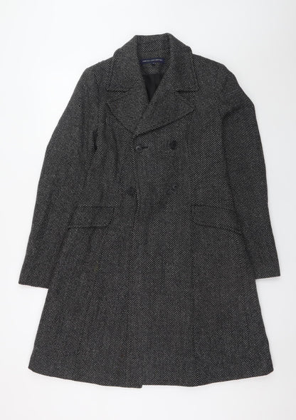 Womens UK Size 10 French Connection Black Pea Coat
