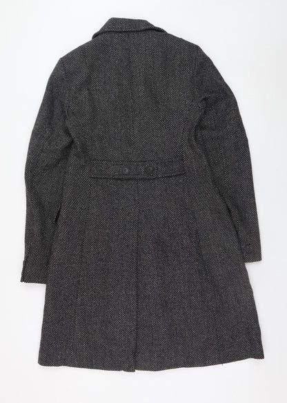 Womens UK Size 10 French Connection Black Pea Coat