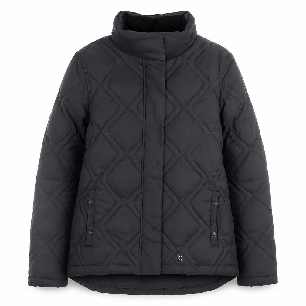 Womens UK Size 12 NEXT Black Quilted Coat