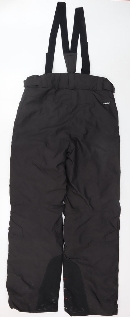 Wedze Men's Black Ski Snow Pants M Waterproof Insulated Winter Trousers