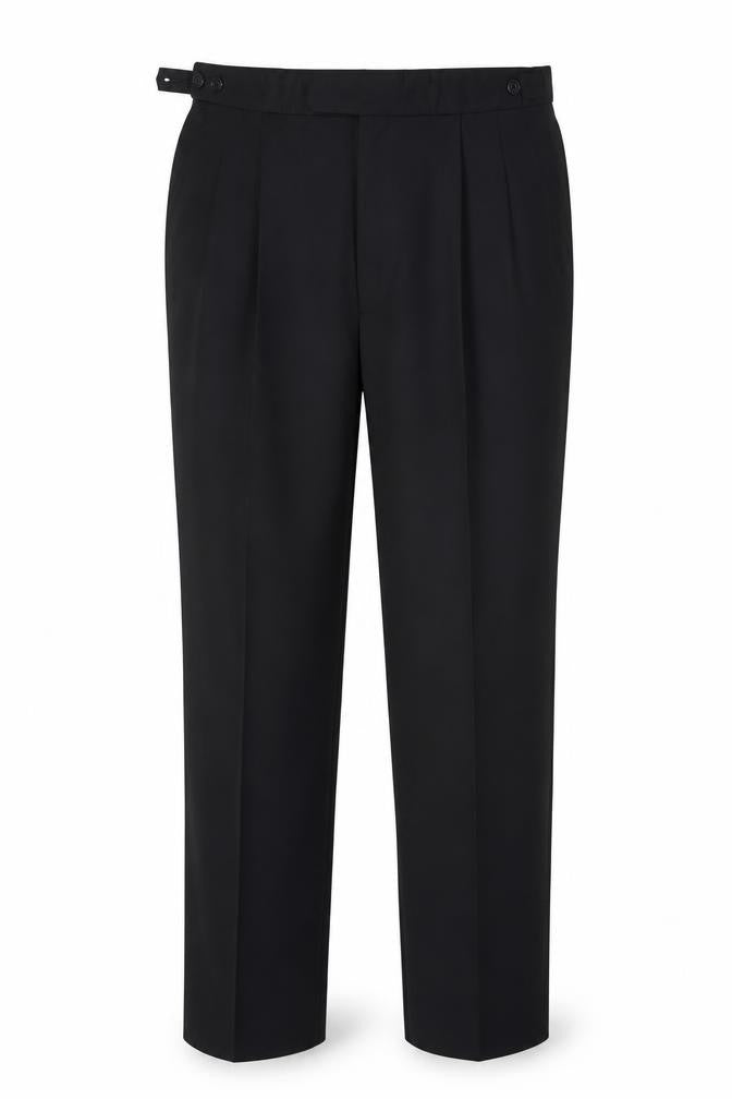 Mens UK Size L Marks and Spencer Regular Fit Dress Pants Black Trousers