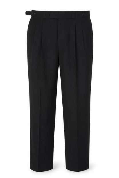 Mens UK Size L Marks and Spencer Regular Fit Dress Pants Black Trousers
