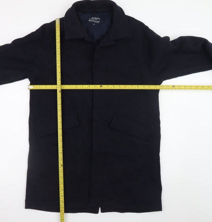 Albam Utility Women's Black Wool Blend Mid-Length Overcoat M