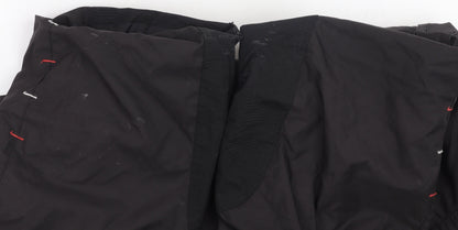 Decathlon Men’s Black Ski Snow Pants S Waterproof Trousers