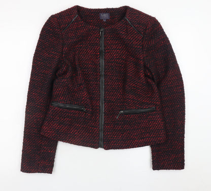 Womens UK Size 12 Marks and Spencer Red Basic Jacket