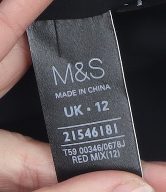 Womens UK Size 12 Marks and Spencer Red Basic Jacket