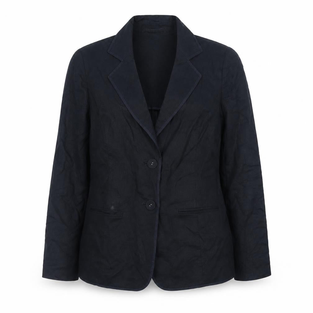 Marks and Spencer Per Una Women's Blue Linen Blazer Size 12
