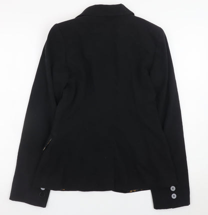 Dorothy Perkins Women’s Black Blazer Size 10 Regular Fit Lined Work Jacket