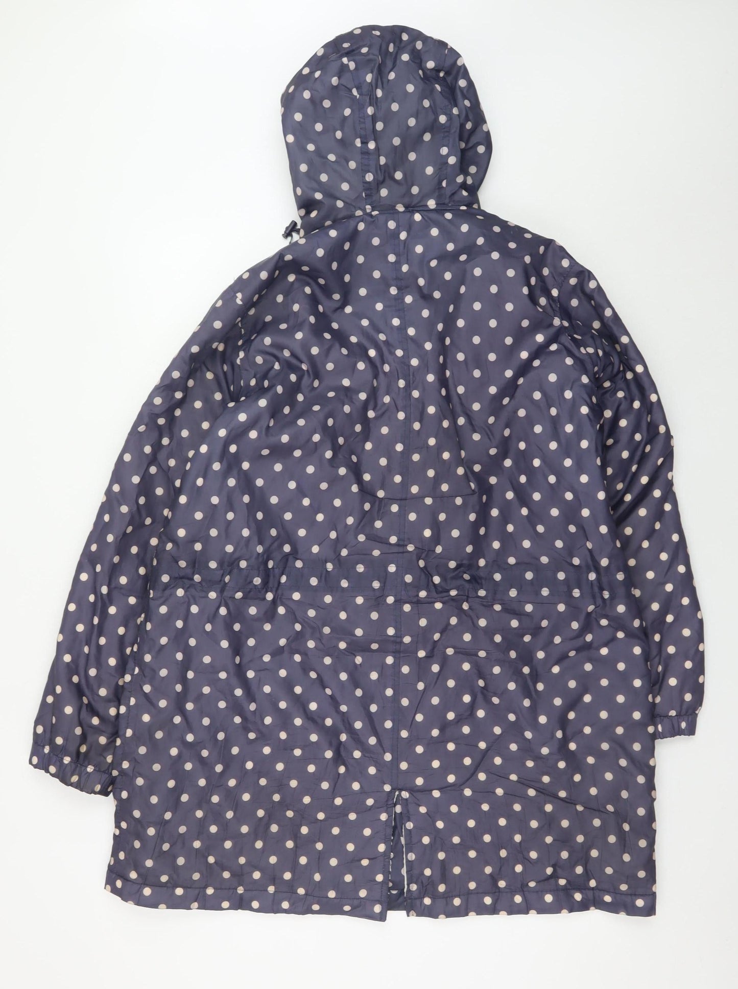 Womens UK Size 16 Cotton Traders Blue Rain Coat