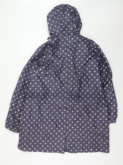 Womens UK Size 16 Cotton Traders Blue Rain Coat