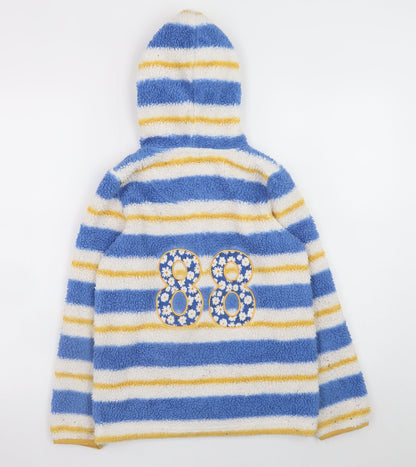Girls UK Size 9-10 Years FatFace Blue Full Zip Hoodie