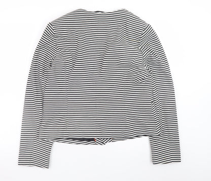 Principles by Ben de Lisi Women's Black White Striped Blazer Size 18