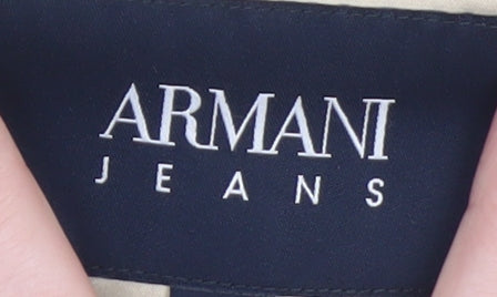 Womens UK Size 14 Armani Jeans Beige Basic Jacket
