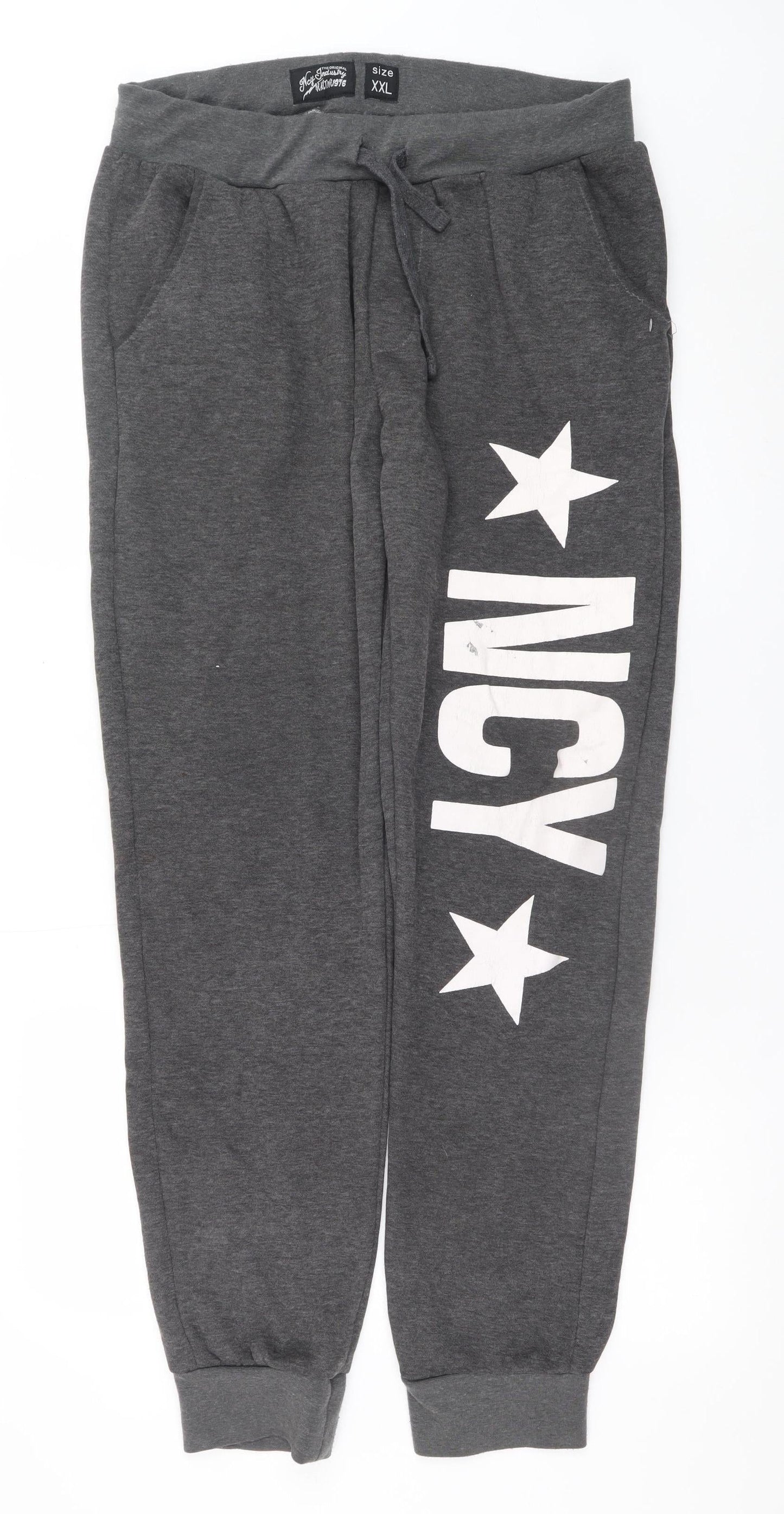 Womens UK Size 2XL Ncy Industry Regular Fit Jogger Grey Trousers