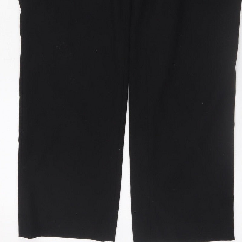 H&M Women’s Black Size 14 Straight Leg Trousers