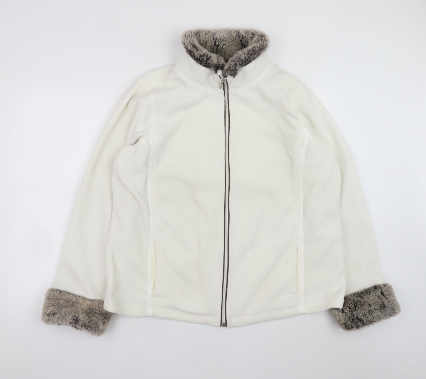 Womens UK Size 22 Debenhams White Basic Jacket
