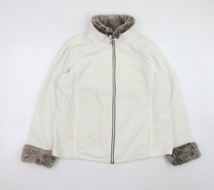 Womens UK Size 22 Debenhams White Basic Jacket