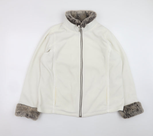 Womens UK Size 22 Debenhams White Basic Jacket