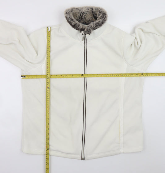 Womens UK Size 22 Debenhams White Basic Jacket