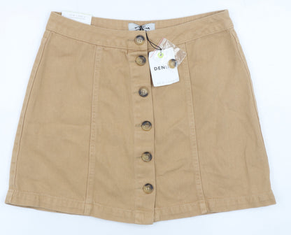 Womens UK Size 12 New Look A-Line Denim Skirt