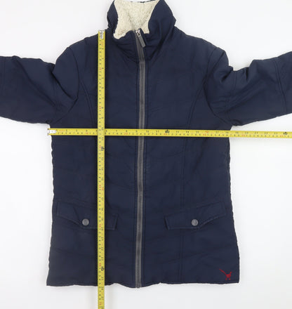 Betty Kay London Men's Blue Puffer Jacket S Quilted Lined Winter Coat