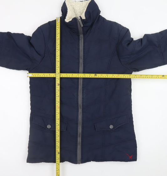 Betty Kay London Men's Blue Puffer Jacket S Quilted Lined Winter Coat
