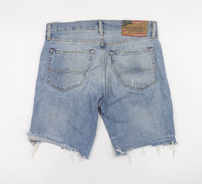 Ralph Lauren Denim & Supply Men's Blue Distressed Denim Shorts Size 30