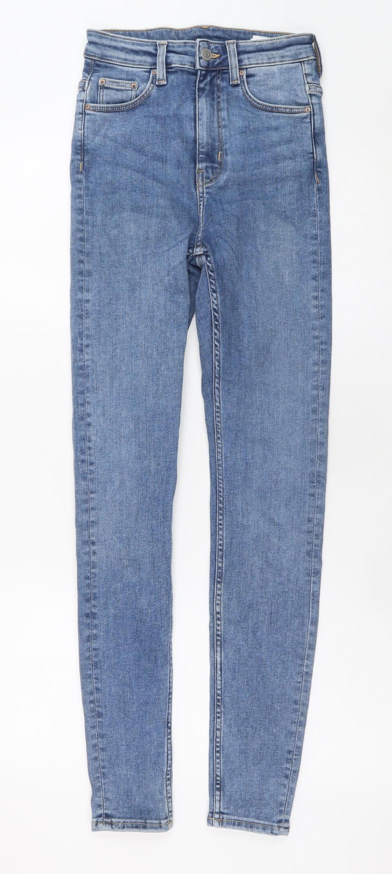 Womens UK Size 8 Weekday Slim Fit Skinny Blue Jeans