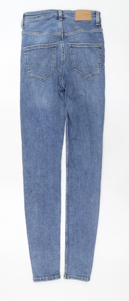 Womens UK Size 8 Weekday Slim Fit Skinny Blue Jeans