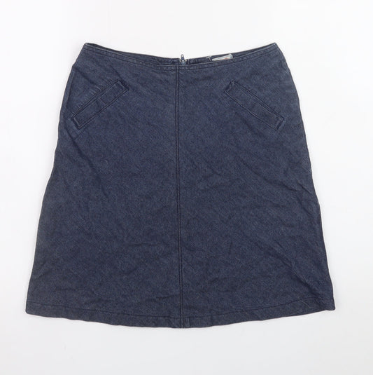 Teens UK Size XS Rock V A-Line Denim Skirt