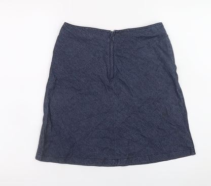 Teens UK Size XS Rock V A-Line Denim Skirt