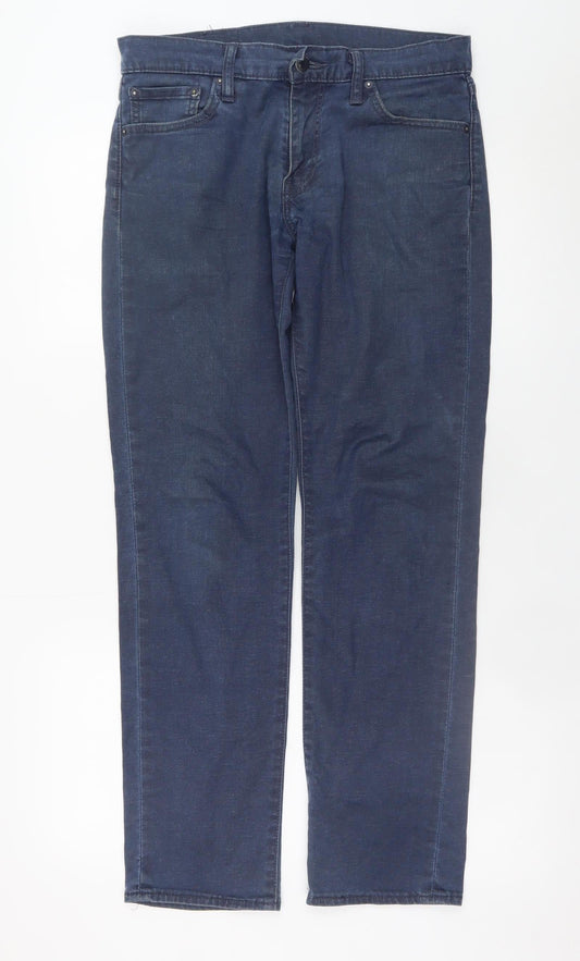 Levi's Men's Blue Straight Leg Denim Jeans W30 L32 Regular Fit