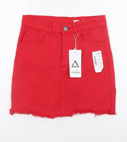 Womens UK Size 8 Lasula Mini Denim Skirt