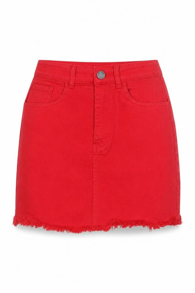 Womens UK Size 8 Lasula Mini Denim Skirt